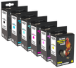 IJT Recycled Epson T24XL High Capacity 6 Ink Cartridge Multipack Black, Cyan, Magenta, Yellow, Light Cyan, Light Magenta - Elephant