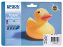Epson C13T055640 Genuine Multipack, Black, Cyan, Magenta, Yellow Ink Cartridge