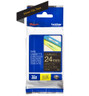 Brother TZE-354 Gold on Black Labelling Tape