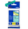 Brother TZE-741 Black on Green Labelling Tape
