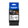 Brother TZE-FX241 Black on White Lamination Tape