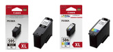 PG-595XL & CL-586XL 6226C001 Genuine Black and Colour Ink Cartridge Multipack