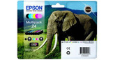 Epson C13T24284510 Genuine Multipack, Black, Light Cyan, Cyan, Light Magenta, Magenta, Yellow Ink Cartridge