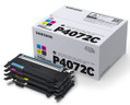 Samsung CLT-P4072C/ELS Genuine Multipack, Black, Cyan, Magenta, Yellow Toner Cartridge