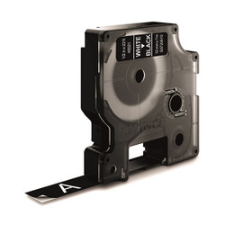 IJT Compatible Dymo 45021 White on Black Labelling Tape