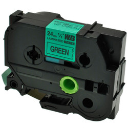IJT Compatible Brother TZE-751 Black on Green Label Tape Cassette