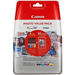 Canon High Capacity Multipack Black, Cyan, Magenta, Yellow Ink Cartridges CLI-551XL 6443B006