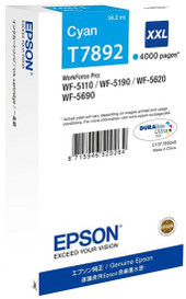 Epson T7892 XXL Extra High Capacity Cyan Ink Cartridge
