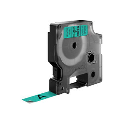 Dymo 45019 Black on Green Labelling Tape