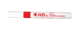 Drywipe Chisel Tip Marker Red Pk 10