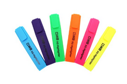 Highlighter Pens Assorted Pk 6