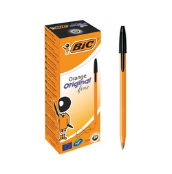 Bic Orange Fine Ballpoint Pen Black