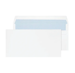 Purley Everyday White Wallet Self Seal Envelope DL 80gsm