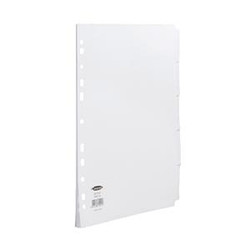 5-Part A4 Subject Dividers White