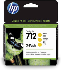 HP 712 3ED79A Multipack Yellow Genuine Ink Cartridge