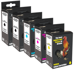 IJT Recycled Canon Multipack Black, Photo Black, Cyan, Magenta, Yellow Ink Cartridges PGI-525 CLI-526