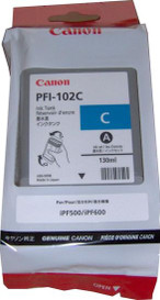 Canon PFI-102C 0896B001AA Genuine Cyan Ink Cartridge