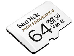 SanDisk High Endurance 64GB Micro SDXC UHS-I Class 10 Memory Card