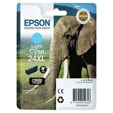 Epson T2435 C13T24364012 Genuine Light Cyan, Cyan Ink Cartridge