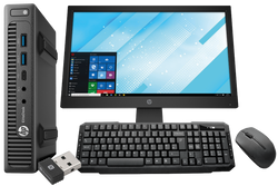 HP Elitedesk 800 G2 i5-6500T PC With Monitor, Keyboard & Mouse