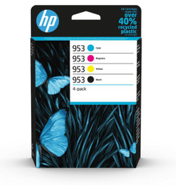 HP 953 BCMY Black Cyan Magenta Yellow 4 Ink Cartridge Multipack - 6ZC69AE