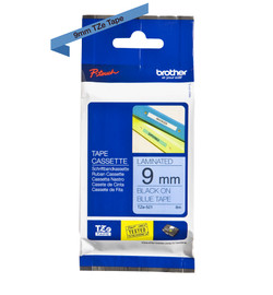 Brother TZE-521 Black on Blue Labelling Tape