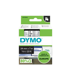 Dymo 53710 Black on Clear Label Tape Cassette