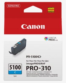 Canon PFI-5100 C 6953C001 Genuine Cyan Ink Cartridge