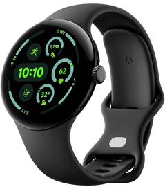 Google Pixel Watch 3 GPS 41mm Sports Band - Matte Black
