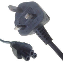 ComputerGear 2M UK Male (BS1363) to C5 Female Cloverleaf Cable