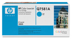 HP Q7581A Genuine Cyan Toner Cartridge