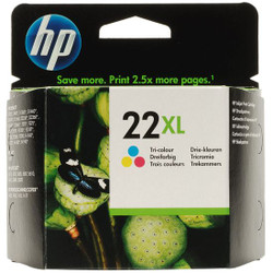 HP No 22XL C9352CE Genuine Tri-Colour Ink Cartridge