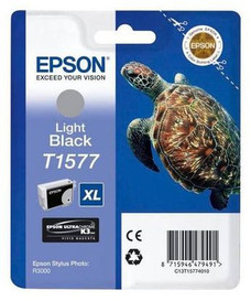 Epson C13T157740 Genuine Light Black, Black Ink Cartridge