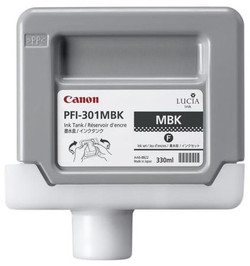 Canon PFI-301MBK 1485B001AA Genuine Matte Black, Black Ink Cartridge