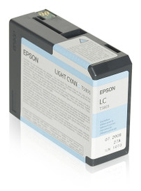 Epson C13T580500 T5805 Genuine Light Cyan, Cyan Ink Cartridge