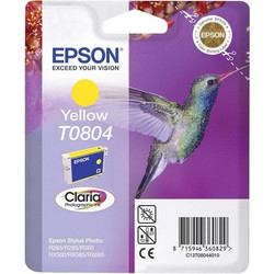 Epson T0804 Yellow Ink Cartridge - Hummingbird (Original)