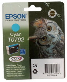 Epson T07954 C13T07954010 Genuine Light Cyan, Cyan Ink Cartridge