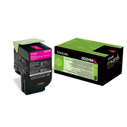 Lexmark 802HM 80C2HM0 Genuine Magenta Toner Cartridge