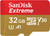 SanDisk Extreme 32GB MicroSDXC UHS-I Class 10 Memory Card
