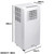 Daewoo 7000 BTU 3 in 1 Portable Air Conditioner with Fan & Dehumidifier