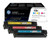 HP 128A CF371AM Genuine Multipack, Cyan, Magenta, Yellow Toner Cartridge