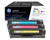 HP CF372AM Genuine Multipack, Cyan, Magenta, Yellow Toner Cartridge