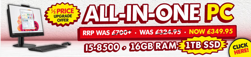 Buy Lenovo ThinkCentre M90Z 23.8 Inch 8th Gen Intel i5 All in One PC from IJT Direct only £349.95