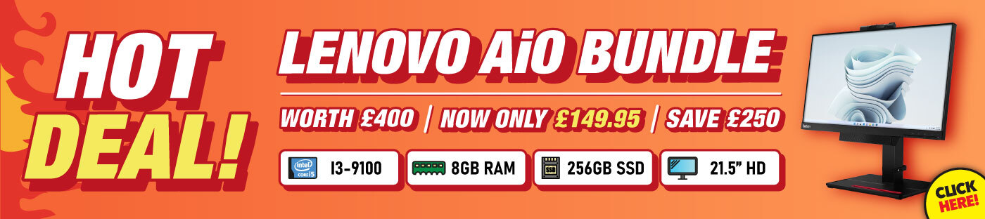 Save on Lenovo AiO PC Bundle Bargain Deal with IJT Direct only £149.95