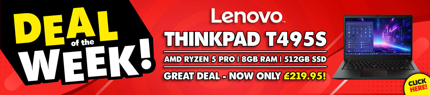 Lenovo ThinkPad T495S AMD Ryzen 5 Pro 14 Inch Windows 11 Pro Laptop only £219.95
