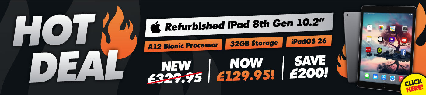 Apple 8th Gen iPad with 32GB Storage only £129.95