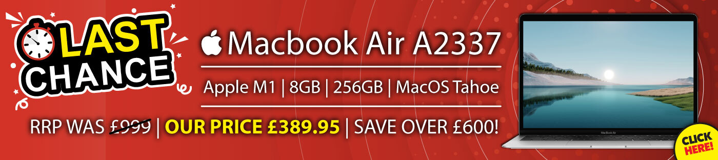 Apple MacBook Air A3227 13" M1 Laptop from £369.95