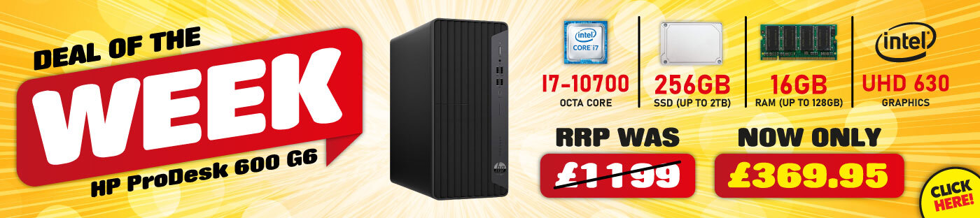 HP ProDesk 600 G6 Micro Tower PC Intel i7-10700 up to 4.80GHz Processor 16GB RAM 256GB SSD Windows 11 Professional