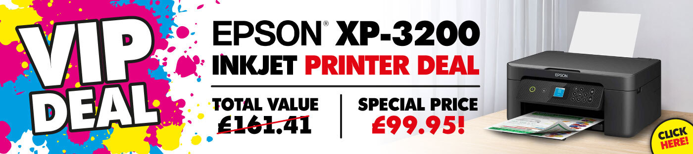 Epson XP 3200 Inkjet Printer with Inks VIP Deal Low Price only £99.95!