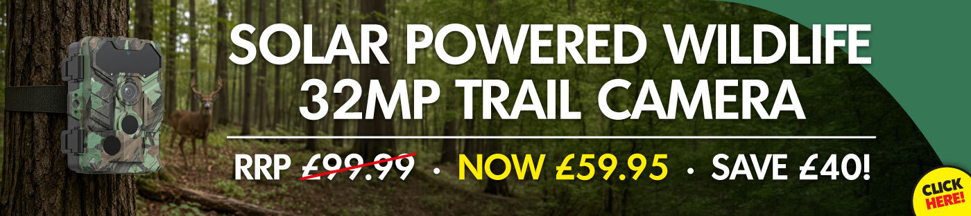 ShireStar 32MP Solar Powered Wildlife Trail Camera only £59.95